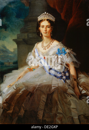 " Ritratto della Principessa Tatiana Yusupova', 1858. Artista: Franz Xaver Winterhalter Foto Stock