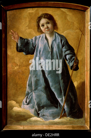 'Il neonato Cristo', C1635-c1640. Artista: Francisco de Zurbarán Foto Stock