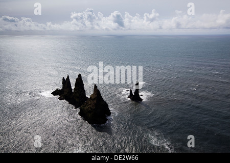 Reynisdrangar, vik mi myrdal, sud Islanda, Islanda, europa Foto Stock