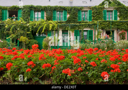 La Casa di Monet e il giardino, Giverny, Normandia, Francia Foto Stock