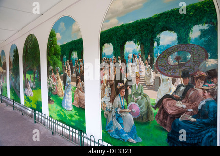 Gran Bretagna, Inghilterra, London, Kensington & Chelsea, Holland Park, pitture murali Foto Stock