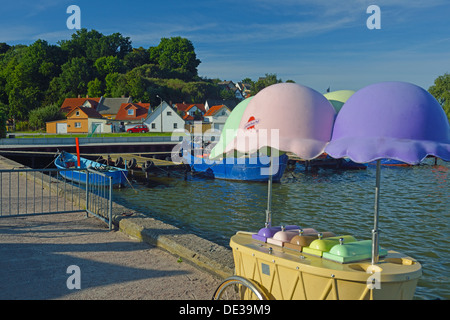 Villaggio di Kamminke, isola di Usedom, Germania Foto Stock