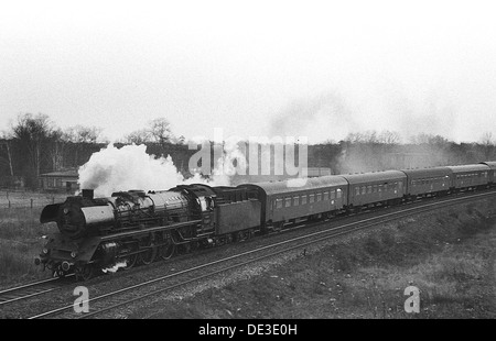 Berlino, gdr, locomotiva a vapore 03 2205 a Berlino Wuhlheide Foto Stock