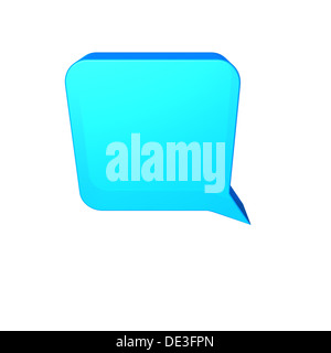 Blu palloncino del parlato Foto Stock