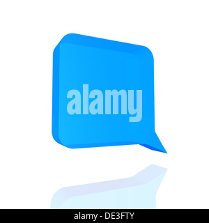 Blu palloncino del parlato Foto Stock