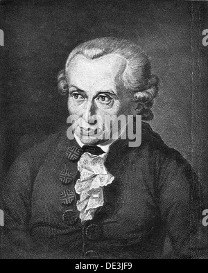 IMMANUEL Kant (1724-1804), filosofo tedesco Foto Stock