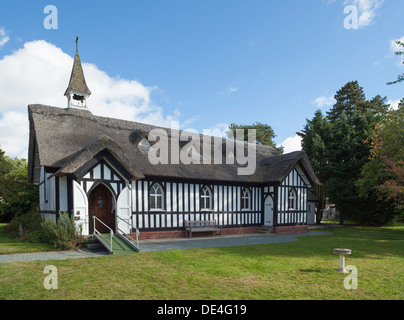 Chiesa di tutti i santi in poco Stretton, Shropshire, Inghilterra Foto Stock