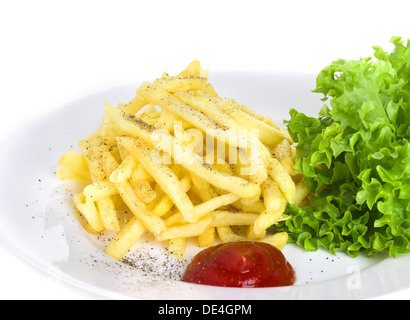 Patate fritte, patate fritte, un fast food Foto Stock