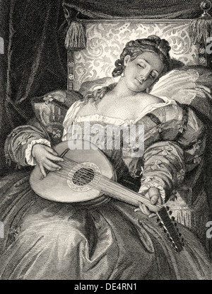 Doña Ana de Mendoza y de la Cerda, principessa di Eboli, carattere dal dramma Don Carlos o Don Karlos, di Friedrich Schiller Foto Stock