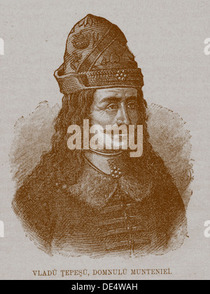 Vlad III, Principe della Valacchia (1431-1476), XIX secolo. Artista: Anonimo Foto Stock