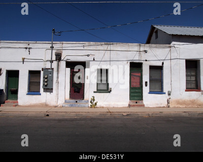 Case di Adobe in El Barrio storico distretto di Tucson, Arizona, Stati Uniti d'America Foto Stock