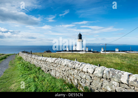 Dunnett Capo Faro sulla costa nord della Scozia, Caithness in Scozia, Regno Unito, Europa Foto Stock