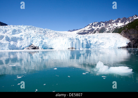 Holgate ghiacciaio Aialik Bay, il Parco nazionale di Kenai Fjords, Alaska, U.S.A. Foto Stock