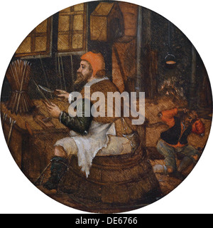 Freccia Maker. Artista: Brueghel, Pieter, il Giovane (1564-1638) Foto Stock