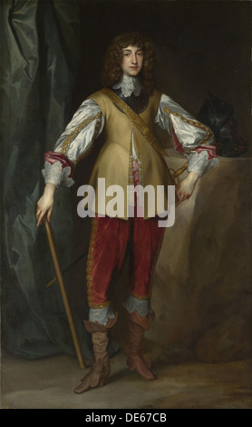 Ritratto di Prince Rupert del Reno (1619-1682), il duca di Cumberland, ca 1637. Artista: Dyck, Anthony van, (Studio di) Foto Stock