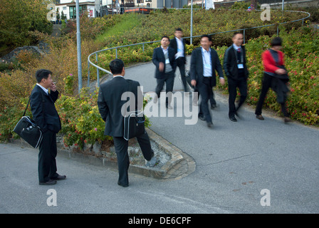 Davos, in Svizzera, i partecipanti della conferenza FIDIC nel 2011 presso il Centro Congressi di Davos Foto Stock