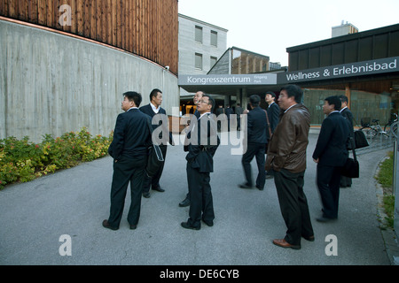 Davos, in Svizzera, i partecipanti della conferenza FIDIC nel 2011 presso il Centro Congressi di Davos Foto Stock