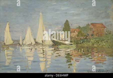 Regate a Argenteuil, ca 1872. Artista: Monet, Claude (1840-1926) Foto Stock