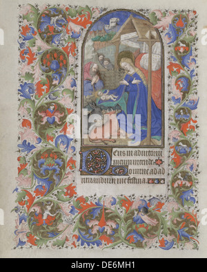 Natività (Libro d Ore), 1440-1460. Artista: Bedford Master (active 1405-1465) Foto Stock