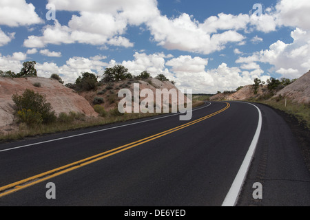 Autostrada 98 square butte riserva navajo Arizona Foto Stock