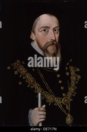 William Cecil, primo Baron Burghley (1521-1598), dopo il 1572. Artista: Anonimo Foto Stock