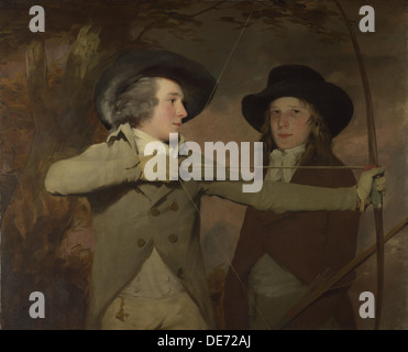 Robert Ferguson di Raith e Lieutenant-General Sir Ronald Ferguson (Arcieri), c. 1789. Artista: Raeburn, Sir Henry (1756-1823) Foto Stock