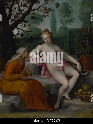 Vertumnus e Pomona, c. 1605. Artista: Bloemaert, Abramo (1566-1651) Foto Stock