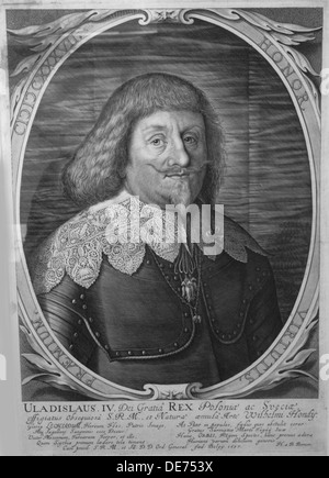 Re Wladyslaw IV Vasa di Polonia (1595-1648), lo Zar di Russia, 1637. Artista: Hondius, Willem (1597-1652/58) Foto Stock