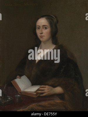 Ritratto di Anna Maria van Schurman (1607-1678), 1649. Artista: Lievens, Jan (1607-1674) Foto Stock