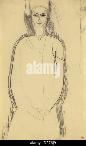 Anna Akhmatova, 1911. Artista: Modigliani Amedeo (1884-1920) Foto Stock