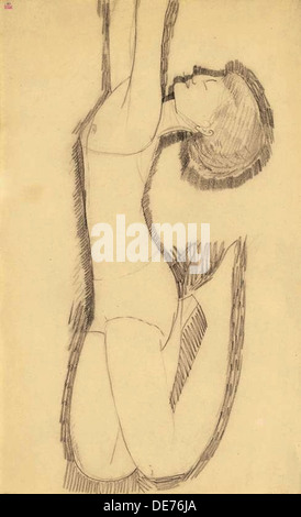 Anna Akhmatova come Acrobat, 1911. Artista: Modigliani Amedeo (1884-1920) Foto Stock