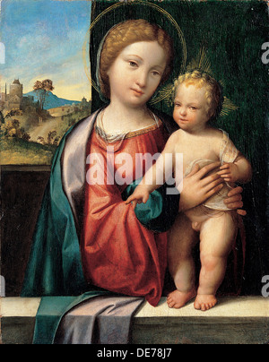 Madonna con il Bambino, 1512. Artista: Garofalo, Benvenuto Tisi da (1481-1559) Foto Stock