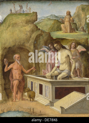 Il Cristo morto, c. 1490. Artista: de' Roberti, Ercole (c. 1450-1496) Foto Stock