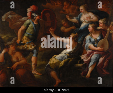 Achille scoperto da Ulisse tra le figlie di Lycomedes a Skyros. Artista: De Matteis, Paolo (1662-1728) Foto Stock