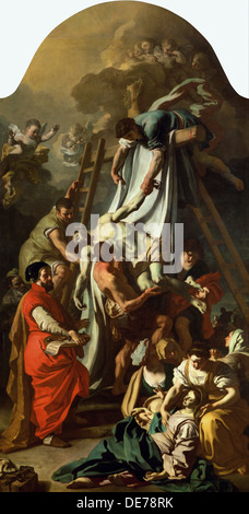 La discesa dalla Croce, 1729. Artista: Solimena, Francesco (1657-1747) Foto Stock