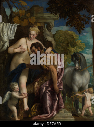 Marte e Venere uniti dall amore, 1570s. Artista: Veronese, Paolo (1528-1588) Foto Stock