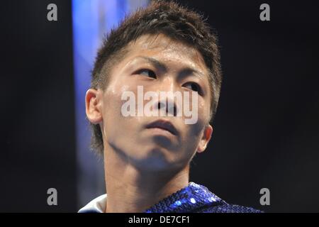 Kanagawa, Giappone. 25 Ago, 2013. Naoya Inoue (JPN) Boxe : Naoya Inoue del Giappone prima della luce giapponese peso mosca titolo bout a Sky Arena Zama di Kanagawa, Giappone . © Hiroaki Yamaguchi/AFLO/Alamy Live News Foto Stock