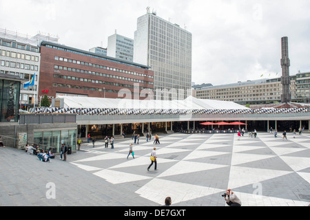 Sergels torg - Sergel Square - a Stoccolma, Svezia Foto Stock