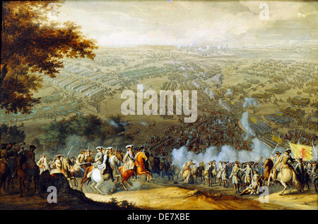 La battaglia di Poltava nel 1709", 1724. Foto Stock