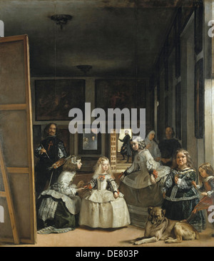 Le cameriere d'onore (Las Meninas)", 1656. Foto Stock