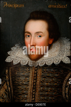 Il Cobbe ritratto di William Shakespeare (1564-1616), c1610. Foto Stock