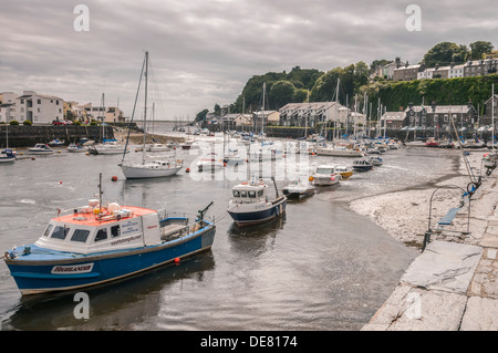 Porthmadog Harbour in Gwynedd Galles del Nord. Foto Stock