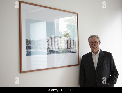 Berlino, Germania architetto prof. Franco Stella nel suo studio di Berlino Foto Stock