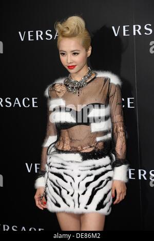 Pechino, Cina. Xii Sep, 2013. La Top Star Jolin Tsai Partecipa a conferenza stampa di Swarovski a Pechino in Cina il Giovedì 12 Settembre, 2013. Credito: TopPhoto/Alamy Live News Foto Stock