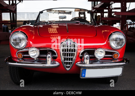 In Germania, in Baviera, Oldtimer Alfa Romeo Spider Foto Stock