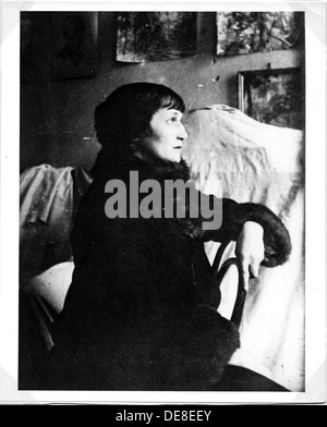 Ritratto della poetessa Anna Akhmatova (1889-1966), Fine 1920s. Foto Stock