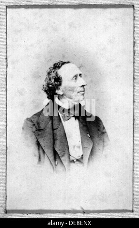 Ritratto di Hans Christian Andersen (1805-1875). Foto Stock