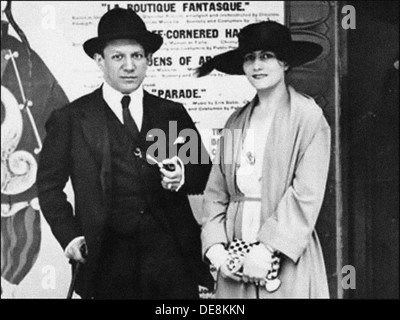 Pablo Picasso e Olga Khokhlova, c. 1918. Foto Stock