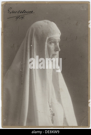 La granduchessa Elizabeth Fyodorovna in abito monastico, 1914. Foto Stock