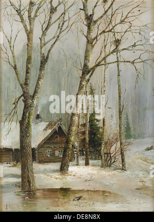 Cottage nei boschi. Artista: Savrasov, Alexei Kondratyevich (1830-1897) Foto Stock